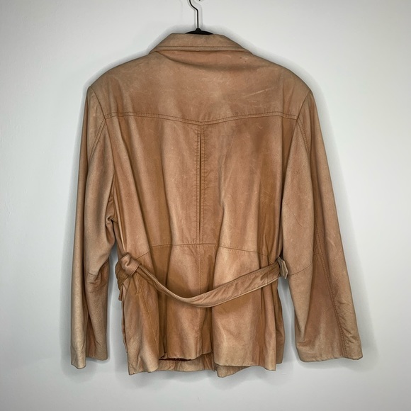 Georgetown Leather Design Suede Brown Jacket - Picture 2 of 3